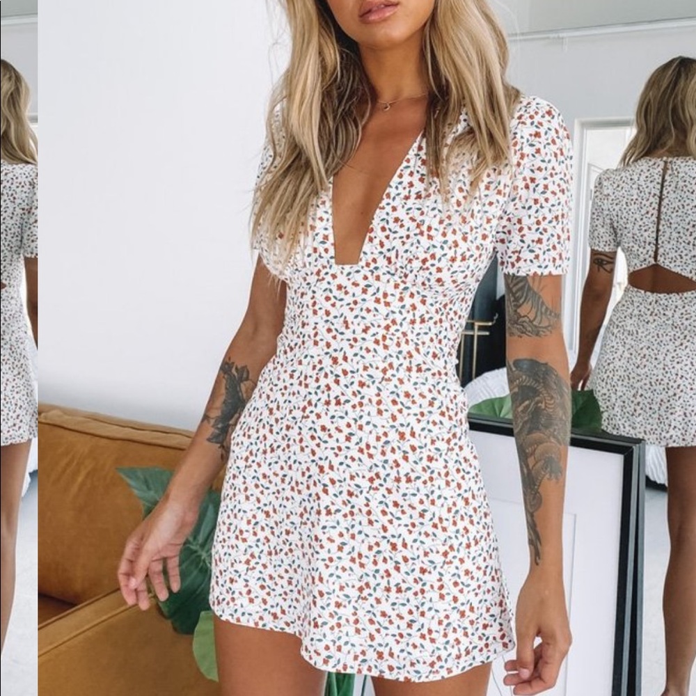 BeginningBoutique Minimal Floral Glow Girl DressXS